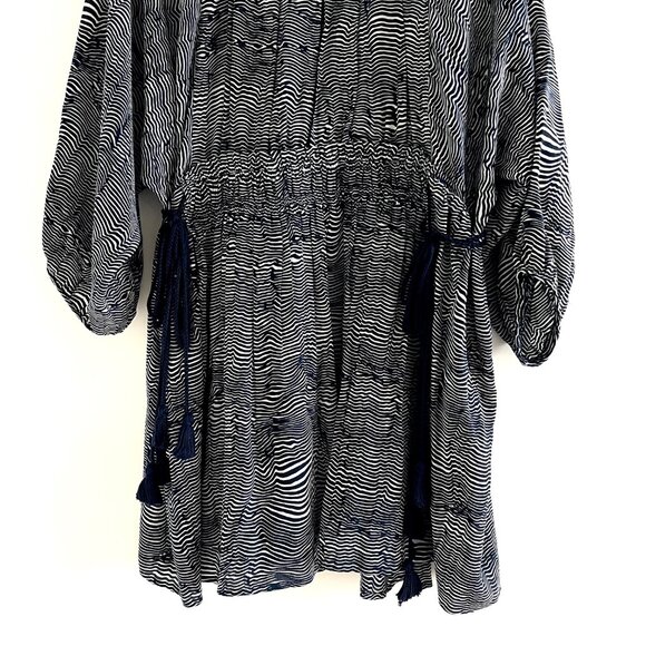 Apiece Apart Puebla Wabi Printed Silk-Crepe Mini Dress Size 4 - Picture 5 of 11